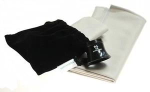 Bausch & Lomb 4X Uhr Inspektionslupe / Lupe KIT mit 2 Horosafentüchern - Bild 1 von 3