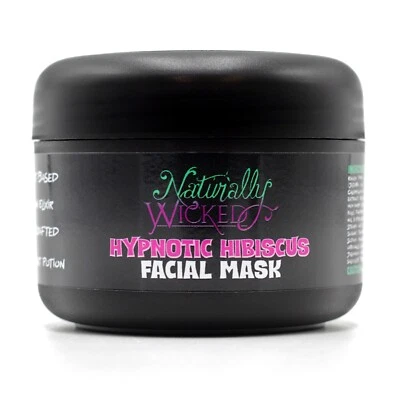 Naturally Wicked® Hypnotic Hibiscus Facial Mask - 100ml Skin Lifting & Firming - Image 1 of 4