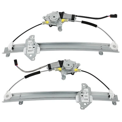 2x Window Regulator parts w/ Motor For Nissan For Frontier 2000-2004 Pickup Rear - Image 1 of 4