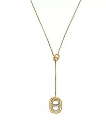 Collar Colgante Marítimo Michael Kors Tono Dorado Lariat MKJ4455710 $145 Foto 1 de 4