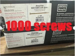 Simpson Strong-tie Collated Subfloor Screw #9 x 3" 6-Lobe Flat-Head 2x 500-Pack - Picture 1 of 6