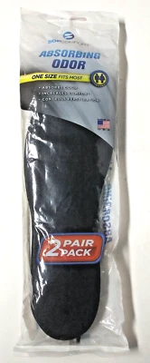 2 pares de plantillas absorbentes de olores Soffort talla única para la mayoría de los unisex nuevas Foto 1 de 4
