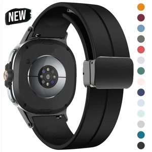 Bracelet Boucle Magnétique pour Samsung Galaxy Watch 8/8 Classic 40/44mm Bracelet Silicone - Photo 1 sur 44
