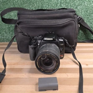 Canon EOS Rebel XTi 10.1MP Digital SLR Camera w/ 18-200mm Lens & Bag DS126151 - Picture 1 of 18