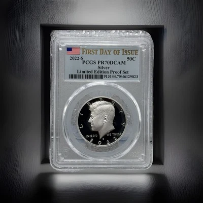 2022-S Silver Kennedy Half • PCGS PR70DCAM FDOI • Limited Edition Proof Set - Image 1 of 4