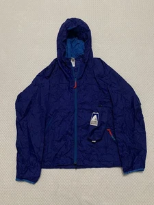 Vintage Sierra Designs Lightweight Packable Rain Jacket Size Extra Large Blue - Picture 1 of 4