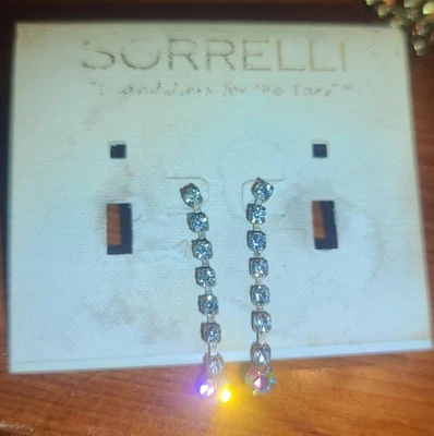 👑Sorrelli👑 Crystal Drop Earrings — 第 1/2 张图片