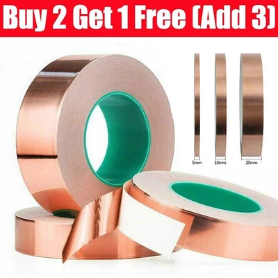 BIZTECH Adhesive Copper Slug Tape 25M Snail Barrier conductive Repellent Guitar EMI UK
