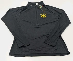 Damen Iowa Hawkeyes Under Armour Quarter Zip Langarm Schwarz Gr. M - Bild 1 von 8