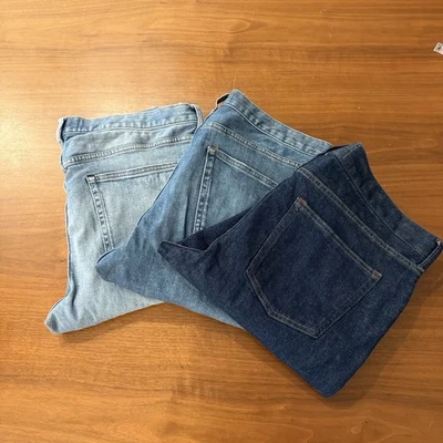 Pantalones de mezclilla Everlane para hombre ajustados 36x32 y 35x32 lote de 3 Foto 1 de 4