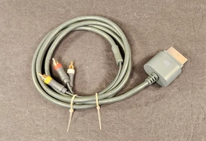 Genuine Official OEM Microsoft XBOX 360 Composite AV Cable X810973-001 Tested - Picture 1 of 5