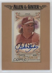 2021 Topps Allen & Ginter's Framed Mini Auto John Kruk #FMA-JK Auto - Picture 1 of 4