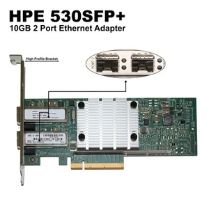 Lot of 4 HPE 530SFP+ 2-Ports 10GbE SFP+ Network Adapter 656244-001 652503-B21 - Picture 1 of 4