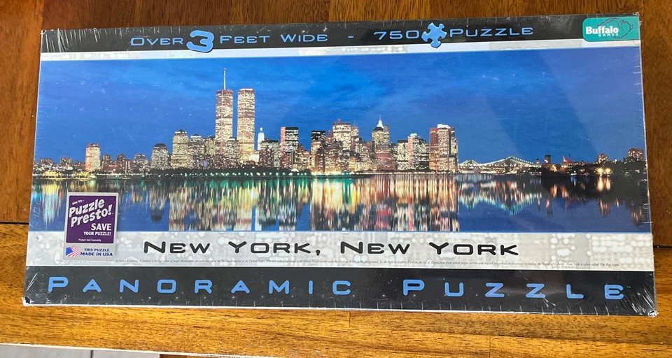 New York New York Panoramic Jigsaw Puzzle 750 pc Buffalo Games Over 3 Feet Wide - Image 1 of 3