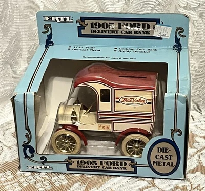 ERTL True Value 1905 Ford Delivery Car Bank 1/25 scale Die Cast In Original Box - Image 1 of 4
