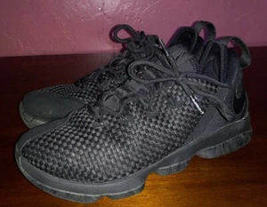 Mens SZ 8 Nike Lebron Low Triple Black Basketball Shoes 878636-002 - Picture 1 of 11