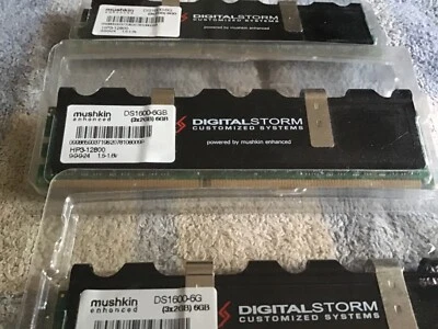 Mushkin Digital Storm 6GB (3X2GB) 1600MHZ DDR3 (used) - Image 1 of 3