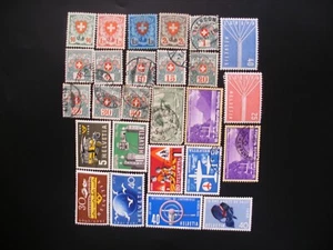 Switzerland 1938/89- Collection of 115 Different Stamps + 3 SS MNH + MLH + Used - Picture 1 of 12