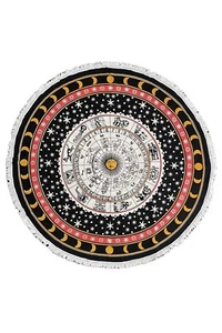 Wholesale Lot of 12 Assorted Round Tablecloth Tapestries 80" - Picture 1 of 13