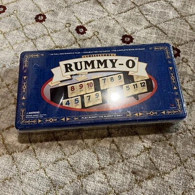 NEW Rummy-O Tile Game by Cardinal 1999 Collector's Tin RUMMY-O, Sealed - Image 1 of 4