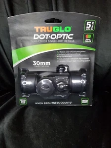 TRUGLO Dot-Optic Dual Color Reticle 30 mm Single Dot Sight 5 MOA for Guns New - Picture 1 of 6