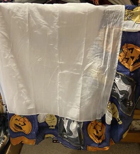 Halloween King Size Cama Volantes Calabaza Búho Fantasmas sobre Fondo Azul 13" Gota - Imagen 1 de 7