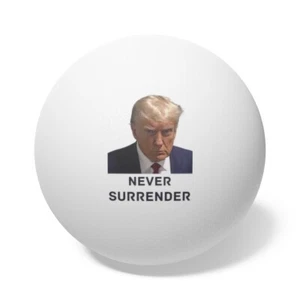 6 Stück Tischtennisbälle Trump Becher Shot Never Surrender 2024 Präsident Custom - Bild 1 von 9