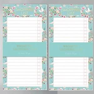 Magnetic Shopping List Pad Notepad 80 Tear Off Pages Fridge Memo To Do Planner - Picture 1 of 6