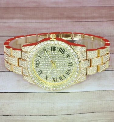 Reloj para mujer Hip Hop Iced Luxury bisel y banda Hip Hop GP Montres Carlo Foto 1 de 4