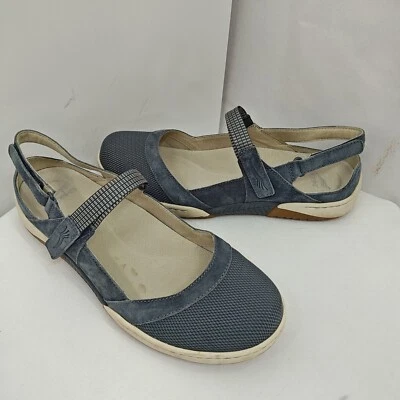 Dansko Raeann Mary Jane Shoe Size 41 10 Closed Toe Sandal Cornflower Blue - Image 1 of 4