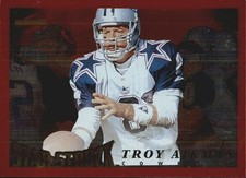 1995 Score Red Siege Dallas Cowboys Football Card #215 Troy Aikman SS