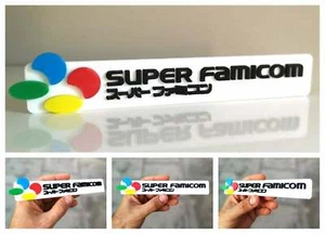 Super Famicom 3D logo / shelf display / fridge magnet - gaming collectible - Picture 1 of 6