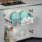 2Pcs Pull Out Basket Kitchen Cabinet Base Larder Cupboard Soft Close With Buffer