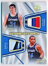2007-08 SP Game Used Darko Milicic Jameer Nelson Fabrics Dual Patch #AFD-MN /50
