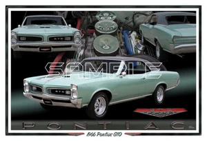Impresión de póster Pontiac GTO 1966 - Imagen 1 de 1