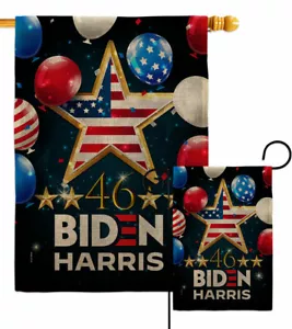 46 Biden Harris Jardín Bandera Americana Política Decorativa Regalo Estandarte - Imagen 1 de 19
