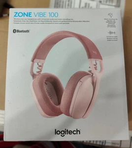 Logitech Zone Vibe 100 Rose · Casque sans fil Bluetooth 5.2 - NEUF0 - Photo 1/1