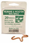 Decker Mfg Co. Humane & Hold'em Hog Rings, 20 Count Box, Hog size