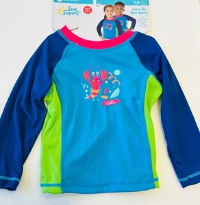 Camiseta de baño M 2-4 años langosta divertida solar inteligente UPF 50 secado rápido - Imagen 1 de 1