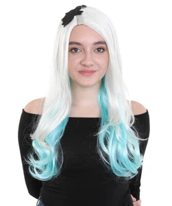 Long Gaga Wig | Blue & Blonde Color Celebrity Wig HW-007 - Picture 1 of 9