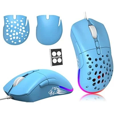 Gaming Mouse USB Wired Programmable 7 Buttons 12000 Dpi Adjustable RGB Backlit - Image 1 of 4