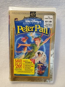 Walt Disney Peter Pan VHS 1998 45th Anniversary Limited Edition Brand New Sealed - Picture 1 of 8