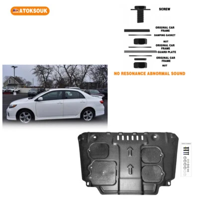 Placa de derrapagem do motor para 2009-2013 Toyota Corolla Under Splash Shield resistente - Imagem 1 de 4