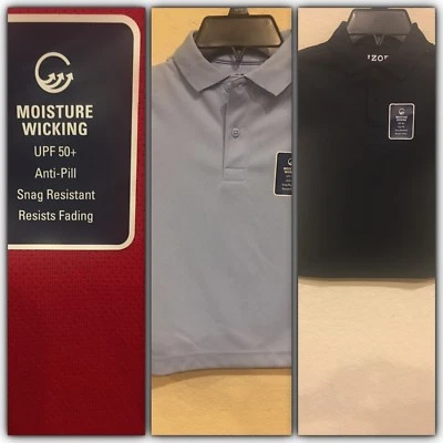 IZOD Moisture Wicking UPF 50 + uniform shirt Sz 4,5,7 blue navy red see pictures - Image 1 of 4