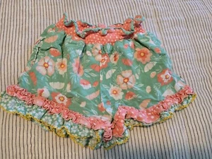 Matilda Jane Girls Size 4 Floral Ruffled Rayon Shorts  - Picture 1 of 4