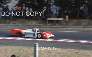 SORGA PORSCHE 956 #8 LE MANS 1983 DIAPOSITIVA FOTOGRAFICA 35MM LUDWIG BOB WOLLEK JOHANSSON - Foto 1 di 2