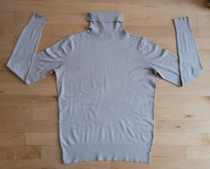 ANN TAYLOR Womens Medium Tan Turtle Neck Sweater - Picture 1 of 8