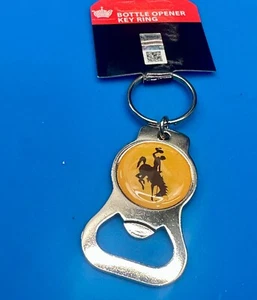 University Of Wyoming Cowboys Bottle Opener Keychain Key Ring By Aminco - Picture 1 of 20