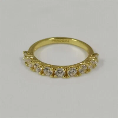 diamond half eternity band ring pandora era gold lab-grown - Image 1 of 4