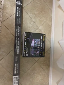 120" Motorized Projector Screen -120 inch Electric 4:3 Projector Screen W/Remote - Picture 1 of 10
